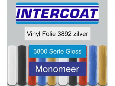 Snijfolie 50m x 61cm Intercoat, 3800 serie gloss, 3892 zilver – kavel bij Onlineveilingmeester