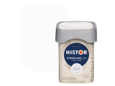 Ca. 10x Lak zijdeglans Histor, perfect finish, hoornwit, 250 ml – kavel bij Onlineveilingmeester