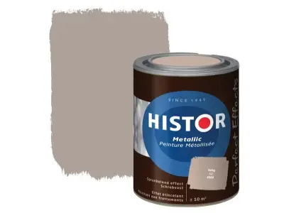 3x Muurverf Histor, perfect effects, veilig metallic, 1 liter – kavel bij Onlineveilingmeester
