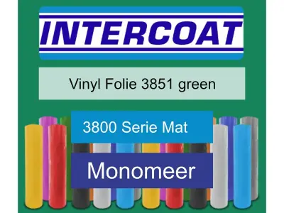 Snijfolie 50m x 61cm Intercoat, 3800 serie mat, 3851 green – kavel bij Onlineveilingmeester