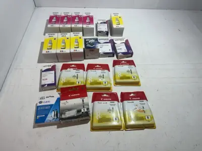 Partij inktcartridges en inktflessen Epson, Canon en Wecare – kavel bij Onlineveilingmeester