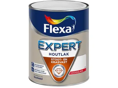 Ca. 10x Lak hoogglans Flexa, expert, zilvergrijs, 0.75 liter – kavel bij Onlineveilingmeester