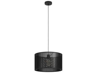Hanglamp - Ø 45 cm -staal EGLO, manby, zwart – kavel bij Onlineveilingmeester