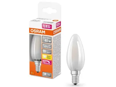 Ca. 14x LED Lamp kaars 5W 40W Osram, e14, warmwit – kavel bij Onlineveilingmeester