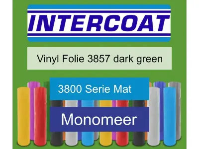 Snijfolie 50m x 61cm Intercoat, 3800 serie mat, 3857 dark green – kavel bij Onlineveilingmeester