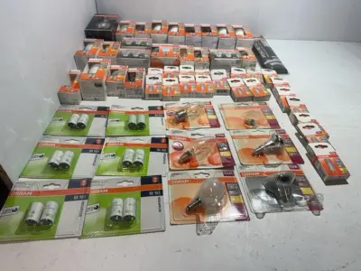 Ca. 56x Lampen en accessoires Osram – kavel bij Onlineveilingmeester