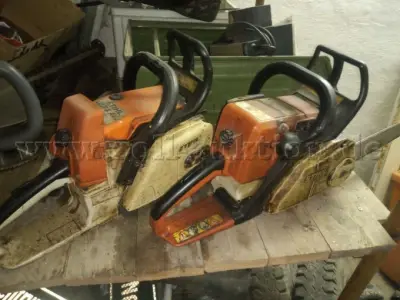 3 Kettensäge defekt Teileträger: STIHL 024 AV, DOLMAR PS-32, EINHELL BG-EC – kavel bij Zoll-Auktion, Wahrenbrück