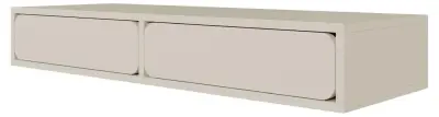 Selsey WUWU - Wandkaptafel met 2 lades, grijsbeige, 110 cm – kavel bij GSD Auctions, Zoeterwoude