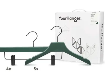 YourHanger Kids hanger box groene - 5 stuks - 9 stuks – kavel bij XL Auctions