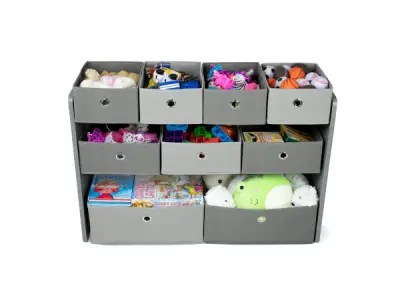Camden Stof Multi Bin Speelgoed Organizer met 9 Opbergbakken – kavel bij XL Auctions