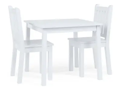 Daylight Houten Tafel + 2 Stoelen Set Wit – kavel bij XL Auctions