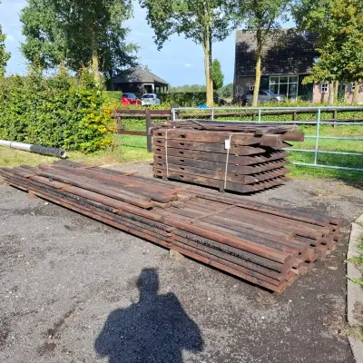 Ca. 120 meter Omheining met enkele poort – kavel bij Onlineveilingmeester, Schaijk