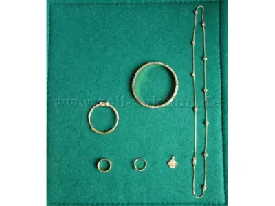 1 Konvolut aus Anhänger, Ringe, Armschmuck, Collier 916/- GG / 22 Karat – kavel bij Zoll-Auktion, Hannover