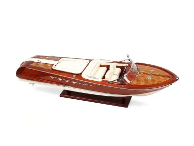 Riva Aquarama met wit interieur | schaalmodel 1:14 | 55 cm – kavel bij Bright Auctions