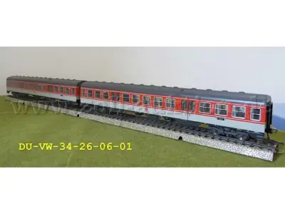 2 Fleischmann Mittelwagen 4432 für Triebwagen Baureihe 614 in der Baugröße H0 – kavel bij Zoll-Auktion, Emmerich am Rhein