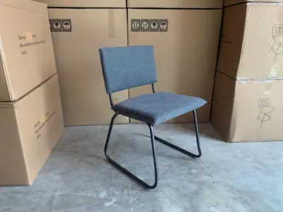 Stoel Jax (set van 6) Stof - Grijs - Grey – kavel bij XL Auctions