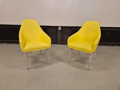 2x Montis Vico Lazy - Fauteuils - Nieuw - Geel – kavel bij XL Auctions