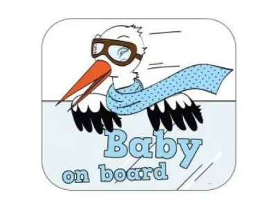 24x Raamsticker Baby on Board Jongen – kavel bij XL Auctions