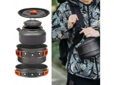 Camping pannenset outdoor kookset – kavel bij XL Auctions