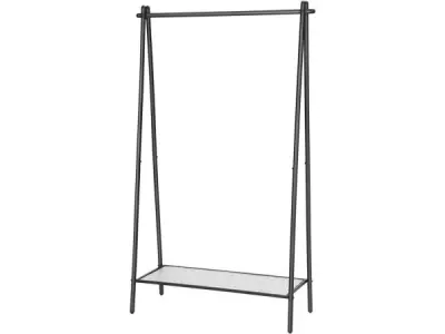 Kledingrek ijzer zwart 92,5 x 33,5 x 153 cm – kavel bij XL Auctions