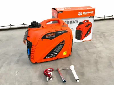 Daewoo inverter generator benzine 2200W GDA2500IS – kavel bij XL Auctions
