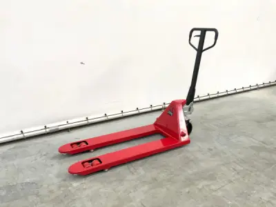 Palletwagen 2500kg 1140mm rood – kavel bij XL Auctions