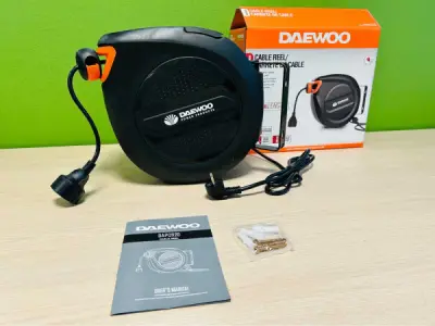 Daewoo kabelhaspel 20m automatisch oprolbaar DAPCR20 – kavel bij XL Auctions
