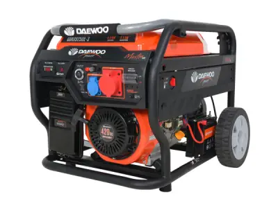 Daewoo benzine generator 6,5kW GDAX9250E – kavel bij XL Auctions