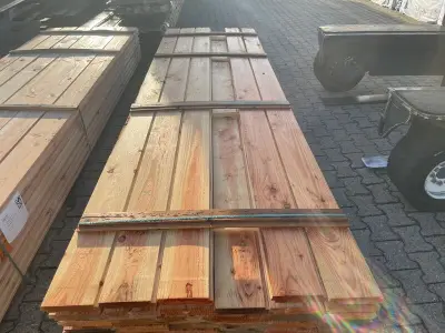 Ca. 94x Douglas Zweeds Rabat, 26x190mm, lengte 400cm – kavel bij Onlineveilingmeester