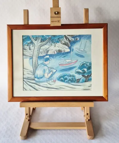 Lithografie Javier de Juan – kavel bij De Kringwinkel, Lochristi