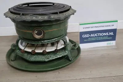 Grote Antieke petroleum-stel/ kachel – kavel bij GSD Auctions, Zoeterwoude