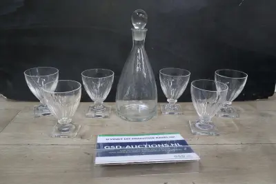 Karaf met zes glazen' – kavel bij GSD Auctions, Zoeterwoude