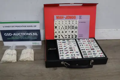 Mah-Jongg spel in opbergetui – kavel bij GSD Auctions, Zoeterwoude