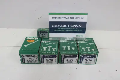 Spax schroeven mix sets – kavel bij GSD Auctions, Zoeterwoude