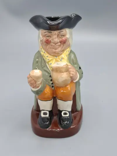 Vintage Royal Doulton Toby Jug "Happy John" – Handgeschilderd Engels Aardewerk – Gesigneerd – kavel bij De Kringwinkel, Waardamme
