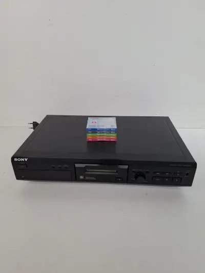Sony MDS-JE330 MiniDisc Deck – Inclusief 5 Minidiscs – Getest met Garantie! – kavel bij De Kringwinkel, Waardamme
