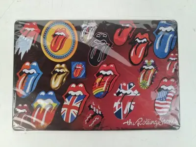 Metalen wandbord: "The Rolling Stones" – kavel bij De Kringwinkel, Waardamme