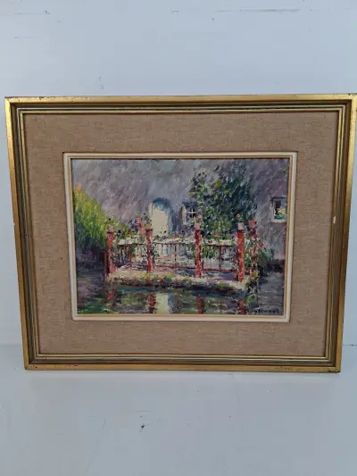Prachtig impressionistisch schilderij – Maurice Helewaut (Brugge, 1920–2007) – kavel bij De Kringwinkel, Waardamme