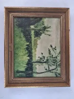 Impressionistisch landschapsschilderij – kavel bij De Kringwinkel, Waardamme
