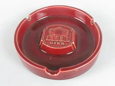 Vintage Keramische Skol Bier Asbak – kavel bij De Kringwinkel, Diest