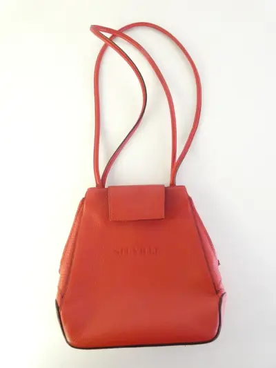 Neuville Vintage Leren Schoudertas – kavel bij De Kringwinkel, Heverlee
