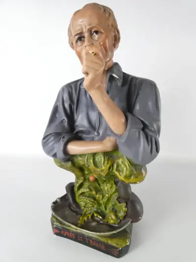 "Après le Travail" - Vintage decoratief beeldje (model 201) – kavel bij De Kringwinkel, Heverlee