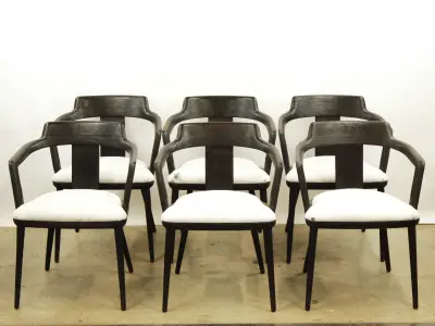 Lot van 6 Porada designer stoelen - Italy – kavel bij De Kringwinkel, Antwerpen