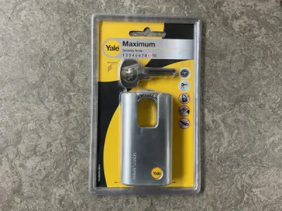 4x Yale hangslot staal afgesloten beugel 51mm – kavel bij XL Auctions