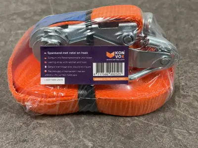 10x Konvox spanband met ratel en haak 25mm x 7m – kavel bij XL Auctions