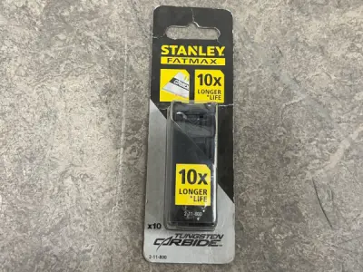 6x Stanley carbide trapeziummessen 10-pack Fatmax – kavel bij XL Auctions