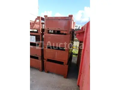 4 stapelbare metalen bakken – kavel bij Auctelia, Antwerpen