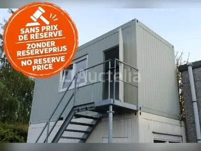 Geïsoleerde kantoorcontainer – kavel bij Auctelia, Bruxelles