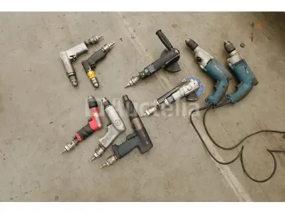 9 Pneumatisch en elektrisch handgereedschap met snoer – kavel bij Auctelia, Mechelen