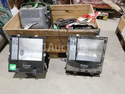 REF:98484139 / 984802711 / 984802683 / 984802212 / 984802569 / 98484146 - 6 halogeen bouwplaatsspotlights – kavel bij Auctelia, Chaudfontaine